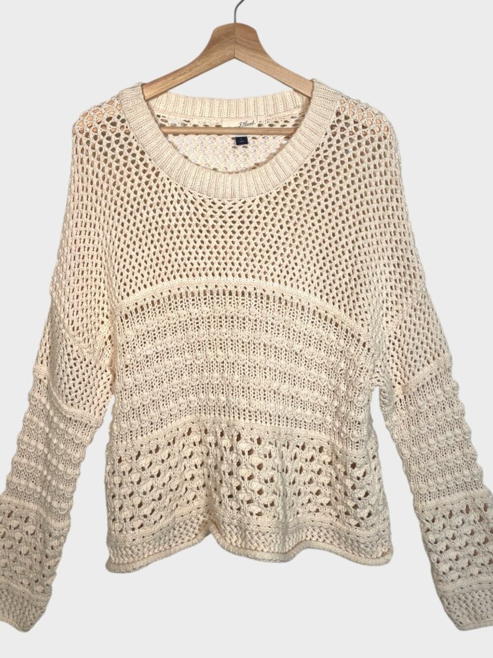 UNIVERSAL THREAD Sweater LARGE Cream Casual Neutral